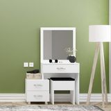 Decormet Nıce Makyaj Masası Beyaz
