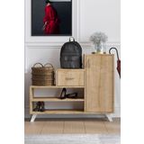 Decormet RETRO AYAKKABI DOLABI SAFİR MEŞE