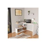 Decormet Retro Çalışma Masası Kitaplıklı