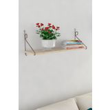 Decormet Seramoni 1 Raflı Safir Meşe Malibu Raf Seti