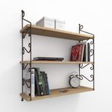 Decormet Seramoni 3 Raflı Safir Meşe Malibu Raf Seti