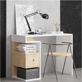 Decormet Tempus Çalışma Masası Dec0140 - 74x100 - Meşe - Beyaz