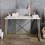 Decorotika Anemon Beyaz Gold Çalışma Masası