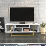 Decorotika Decorotika Asal Tv Ünitesi 120 Cm Beyaz Gold