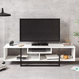 Decorotika Decorotika Asal Tv Ünitesi 150 Cm Beyaz Siyah Siyah