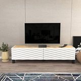 Decorotika Decorotika Lerze Tv Ünitesi Safirmeşe Beyaz Safir Meşe
