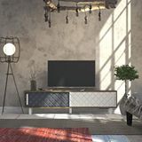 Decorotika Decorotika Rob Tv Ünitesi Ud Beyaz Antrasit Antrasit
