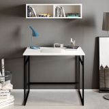 Decorotika Gama Beyaz Siyah Çalışma Masası