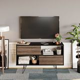 Decorotika Kerby Ceviz Siyah Tv Ünitesi