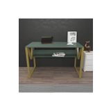 Decorotika LONA ÇALIŞMA MASASI GREEN GOLD METAL