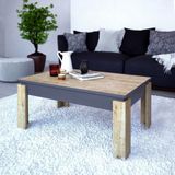 Decorotika Manhattan Orta Sehpa 90 Safir Meşe Koyu Gri