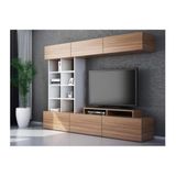 Decorotika Sasa Beyaz Teak TV Ünitesi