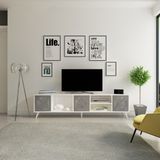 Decorotika Sinef Tv Ünitesi Antrasit - Antrasit - Beyaz
