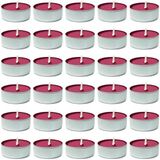 DecorRack 30 Tealight Mum, Siyah Kiraz Kokulu, Hoş Kokulu Mum, Uzun Ömürlü Oda Parfümü (30'lu Paket)