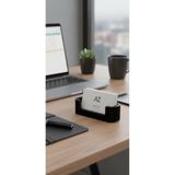 Decorstation NoirLine Kartlık – Siyah | Modern Masaüstü Kartvizitlik | Lüks Minimal Tasarım