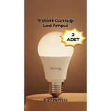 Decory 2'li Paket 9Watt E27 Duylu Led Ampül (Gün Işığı) - 1 - 10 W