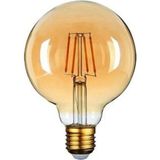 Decory 4,5 Watt G95 Rustik Led Ampul Bal Renk Kırılmaz Gövde Gün Işığı E27 Duylu - 1 - 10 W - Amber