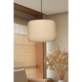 decory Hydra Hasır Renk Rattan Görünümlü Avize, Pinterest Tarzı Tekli Sarkıt Avize (Bioplastik) E27