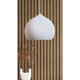 Decory Persei Dokulu Yüzey Avize Yatak Odası - Oturma Odası Tasarım Tekli Avize Bioplastik E27 - 1 - 1BW-Beyaz