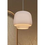 Decory Serbenty Beyaz Mesh Yüzey Avize, Yatak Odası, Oturma Odası Tekli Sarkıt Avize (Bioplastik)