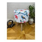 Decosense Çiçekli Puf Bench Oturak Tabure Koltuk