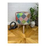decosense Retro Gürgen Ahşap Puf Bench Tabure Koltuk