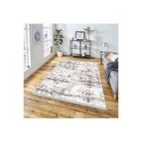 DECOSER HALI Kilim Yıkanabilir Gri Etnik Desenli Kaymaz Taban Salon Koridor Mutfak Halısı Sahra8016