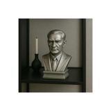 Decostonebiga ATATÜRK BÜST Gümüş 9 x 18