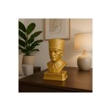 Decostonebiga ATATÜRK KALPAKLI BÜST Altın 21 x 11
