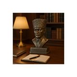 Decostonebiga ATATÜRK KALPAKLI BÜST Bakır 21 x 11