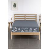 Decostyle %100 Pamuklu Tek Kişilik Premium Penye Çarşaf-Gri