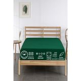 Decostyle %100 Pamuklu Tek Kişilik Premium Penye Çarşaf-Yeşil