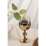 Decostyle 6'lı Bohemıa Kristal Titanium Kaplama Kahve Yanı Su Kadehi 150 ml - Gold - Beyaz