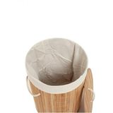 Decostyle Bambu Çamaşır Sepeti 48 Litre - Katlanabilir ve Portatif Kirli Sepeti - Saman Rengi