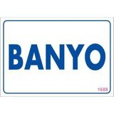 Decostyle Banyo Uyarı Levhası 17,5X25 KOD:1688 - Tek Ebat - 1 Adet
