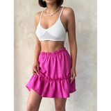 Decostyle Çingene Keten Etek Fuşya S24808 - 001-Renkli