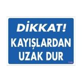 Decostyle Dikkat Kayışlardan Uzak Dur Uyarı Levhası 25X35 KOD:1348 - Tek Ebat - 1 Adet