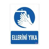 Decostyle Ellerini Yıka Uyarı Levhası 25X35 KOD:1250 - Tek Ebat - 1 Adet