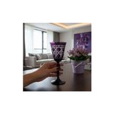 Decostyle Gloria [RENK] El Kesmesi Kadeh 270 cc - Kristal Görünümlü Lüks Bardak - Mor