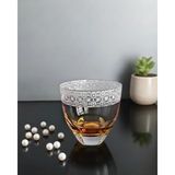 Decostyle Japon Yıldızı Model Köşeli Viski Bardağı - Özel Tasarım Cam Kadeh - 1 Adet - 370 ml