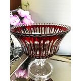 Decostyle Mose Büyük Boy Ayaklı Meyvelik (27x25 cm) - Dekoratif Salon Kasesi - KIRMIZI