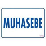 Decostyle Muhasebe Uyarı Levhası 17,5X25 KOD:1773 - Tek Ebat - 1 Adet
