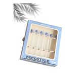DECOSTYLE Nazar Boncuklu Cam Çay Kaşığı 6'lı Set