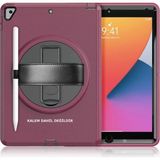 Decostyle Newface iPad 10.2 (7.nesil) Kılıf Hand Strap Tablet Kılıfı - Mürdüm