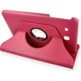 Decostyle Newface Samsung Galaxy T560 Tab E 9.7 Kılıf 360 Tablet Deri Kılıf - Pembe