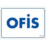 Decostyle Ofis Uyarı Levhası 17,5X25 KOD:1775 - Tek Ebat - 1 Adet