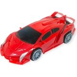 Decostyle Pilli Robota Dönüşen Araba 17 cm - Kırmızı - 1 Adet - 10 cm
