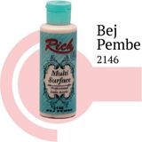 Decostyle Riculti Surface 2146 Bej Pembe Akrilik Boya 120 cc - Tek ebat - 001-Renkli