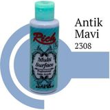 Decostyle Riculti Surface 2306 Antik Mavi Akrilik Boya 120 cc - Tek ebat - 001-Renkli