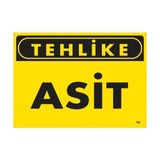 Decostyle Tehlike Asit Uyarı Levhası 25X35 KOD:762 - Tek Ebat - 1 Adet